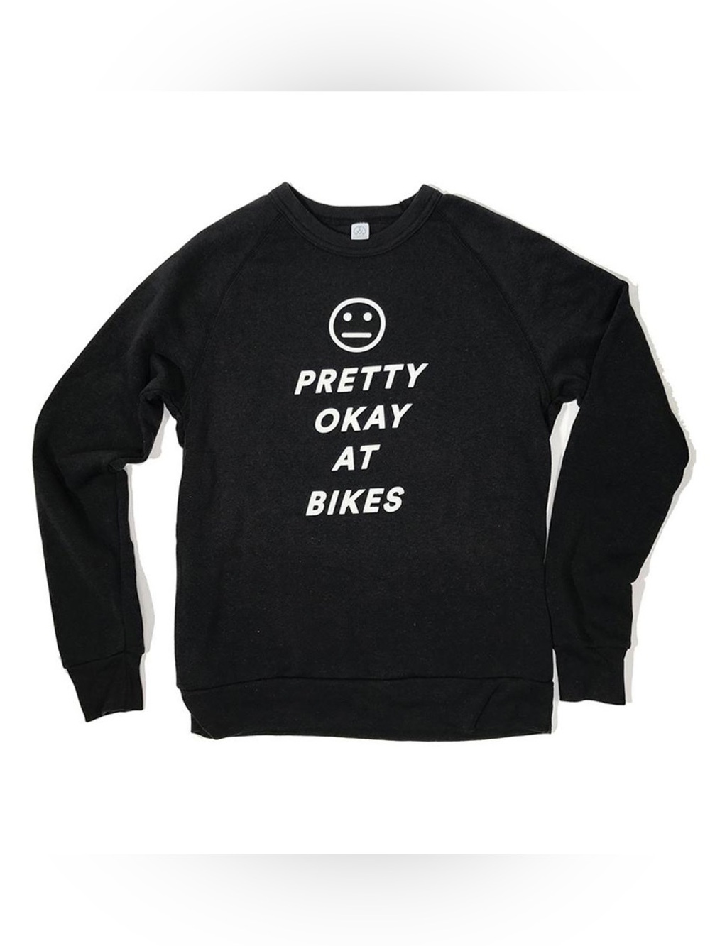 NWOT - Ostroy “Pretty Okay At Bikes” Crewneck Sweatshirt - Men’s Size XL